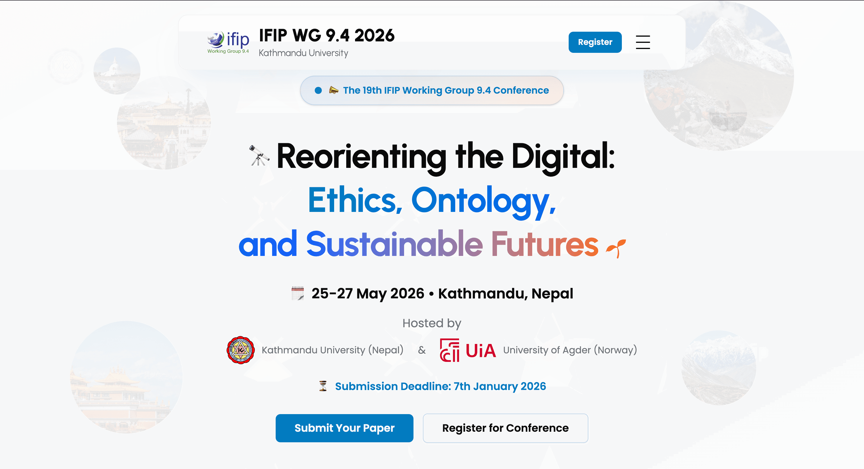 IFIP WG 9.4 2026 Conference Website